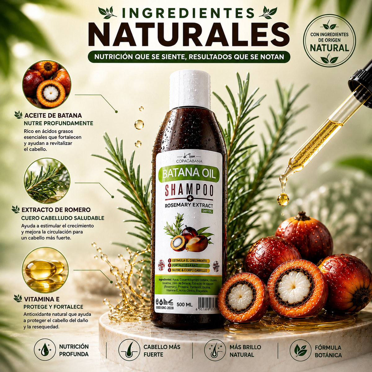 Shampoo de Batana para el Crecimiento Capilar